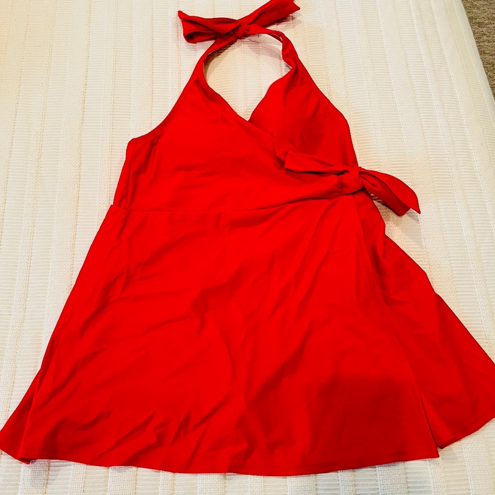 J Crew Red Swim Dress | Size 10